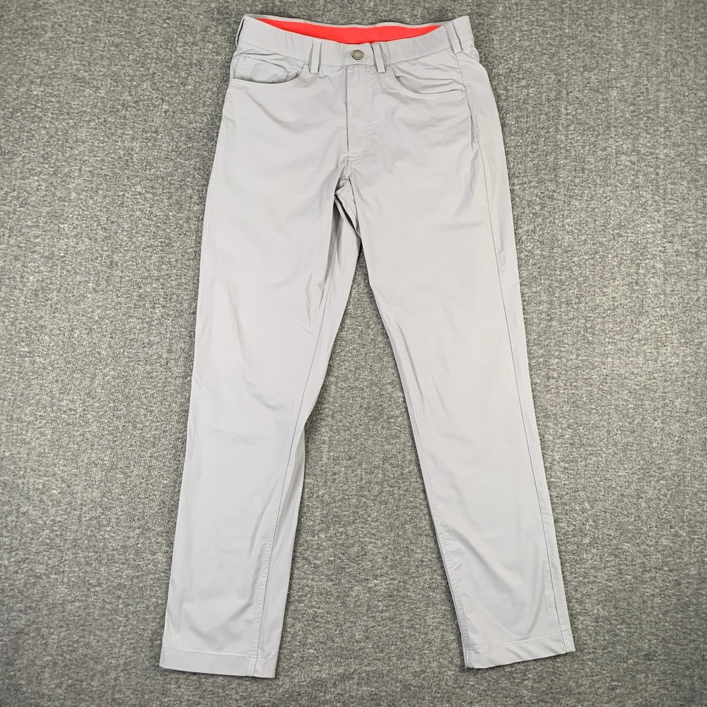 Redvanly Golf Pants Men Small Gray Performance Tech Stretch Modern